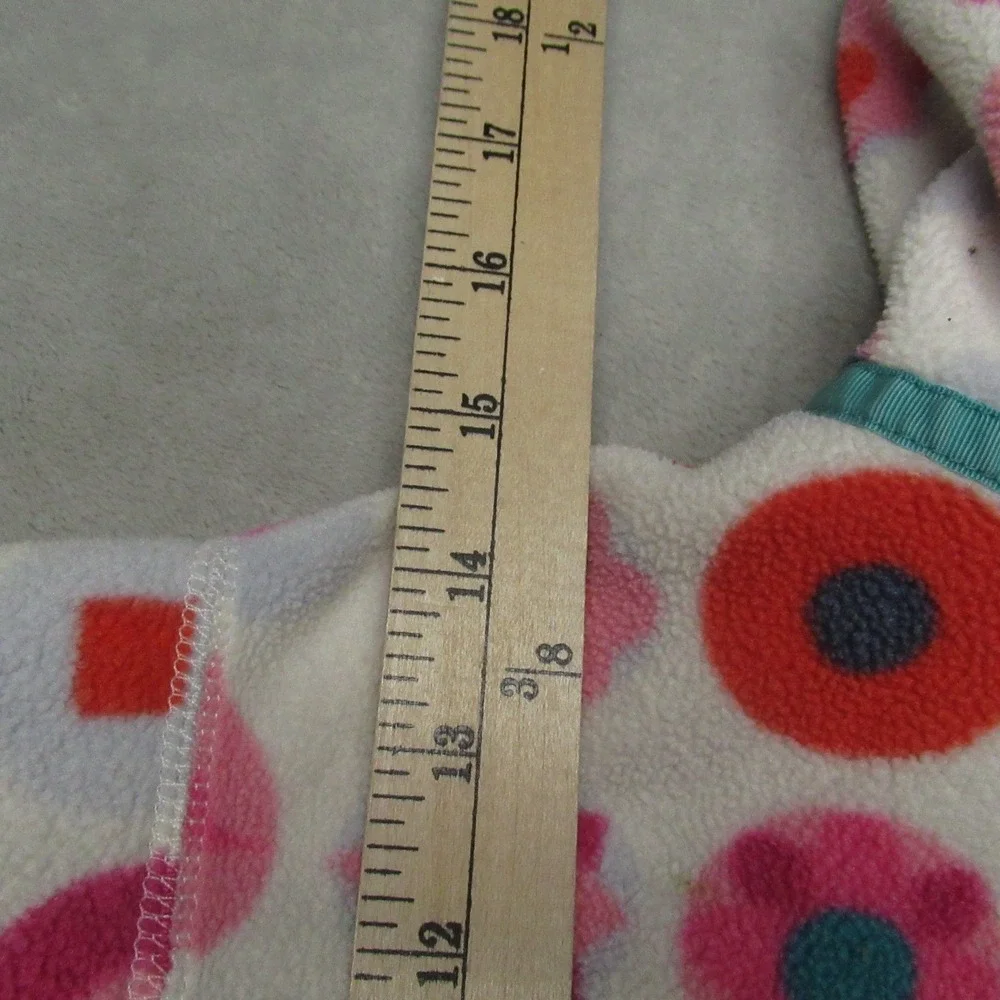Patagonia Jacket Toddler 3T‎ White Pink Baby Synchilla Fleece Geometric Full Zip
